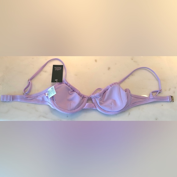 Wild Fable, Women's Shirred Underwire Bikini Top, Light Purple Size XS - Picture 4 of 5